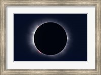 Framed Total Solar Eclipse taken near Carberry, Manitoba, Canada
