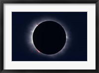 Framed Total Solar Eclipse taken near Carberry, Manitoba, Canada