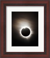 Framed Solar Eclipse with diamond ring effect, Queensland, Australia