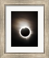 Framed Solar Eclipse with diamond ring effect, Queensland, Australia