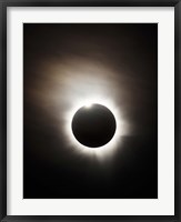 Framed Solar Eclipse with diamond ring effect, Queensland, Australia