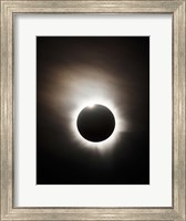 Framed Solar Eclipse with diamond ring effect, Queensland, Australia