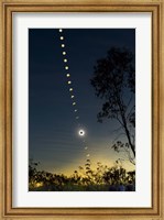 Framed Solar Eclipse composite, Queensland, Australia II