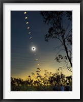 Framed Solar Eclipse composite, Queensland, Australia I