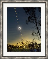 Framed Solar Eclipse composite, Queensland, Australia I