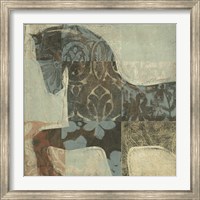 Framed Patterned Horse I