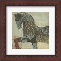 Framed Patterned Horse I