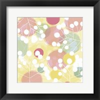 Framed Popping Flowers I