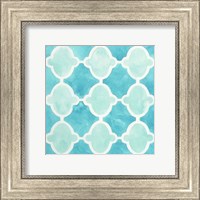 Framed Watercolor Tile VI