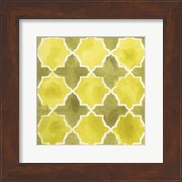 Framed Watercolor Tiles VIII