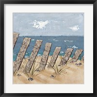 Framed Beach Scene Triptych II