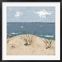 Framed Beach Scene Triptych III