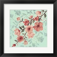 Cherry Blossom Shadows II Framed Print