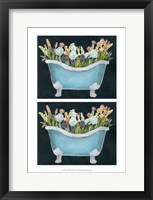 2-Up Bathtub Garden II Framed Print