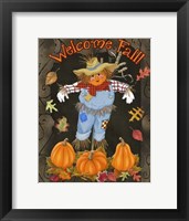 Fall Scarecrow I Framed Print