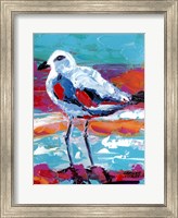 Framed Seaside Birds I