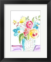 Framed Flower Burst Vase I