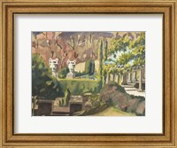 Framed Watercolor Garden II