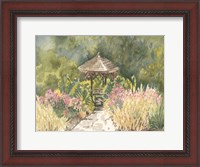 Framed Watercolor Garden IV