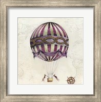 Framed Vintage Hot Air Balloons I