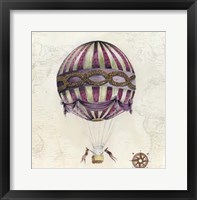 Framed Vintage Hot Air Balloons I