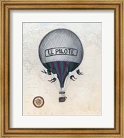 Framed Vintage Hot Air Balloons II