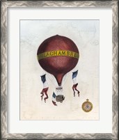 Framed Vintage Hot Air Balloons III