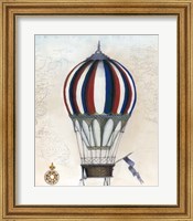 Framed Vintage Hot Air Balloons VI
