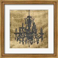 Framed Gilt Chandelier VII