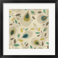Peacock Blooms I Framed Print