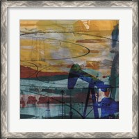 Framed Oil Rig Abstract