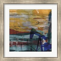 Framed Oil Rig Abstract