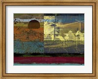 Framed Horse & Hay Collage
