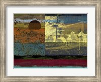 Framed Horse & Hay Collage