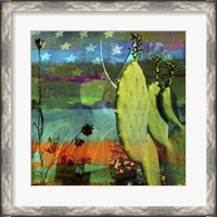 Framed Cactus & Flag Collage