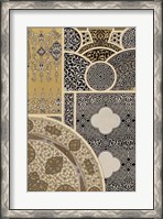 Framed Ornament in Gold & Silver III