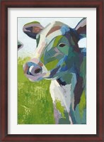 Framed Painterly Cow III