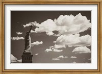 Framed Liberty in the Clouds