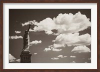 Framed Liberty in the Clouds