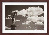 Framed Liberty in the Clouds