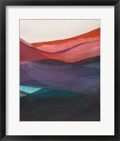 Red Hills II Framed Print