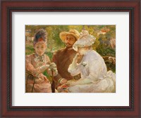 Framed On The Terrace In Sevres With The Painter Henri Fantin-Latour