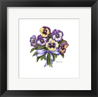 Framed Pansy Bouquet