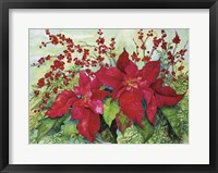 Framed Red Poinsettia