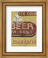 Framed Ice Cold Beer