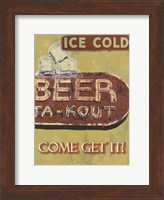 Framed Ice Cold Beer