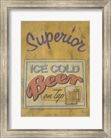 Framed Superior Beer