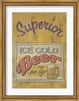Framed Superior Beer