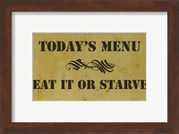 Framed Eat or Starve
