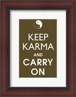 Framed Keep Karma